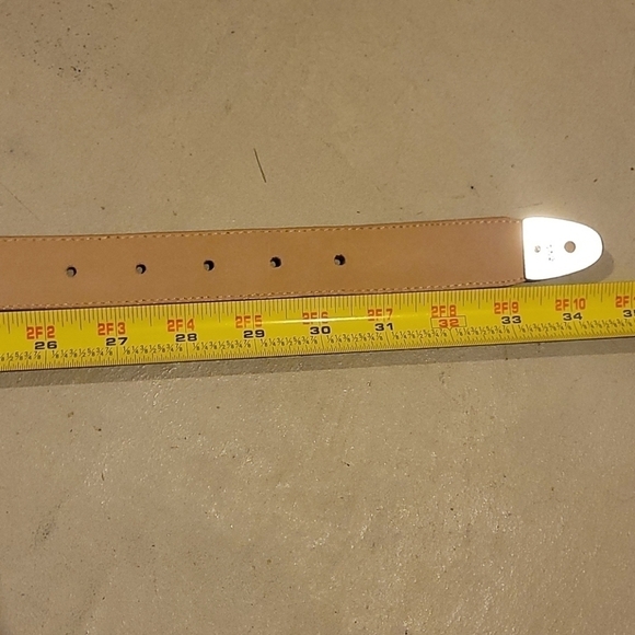 Brighton Brown Leather Belt with Silver Accents - Picture 8 of 8